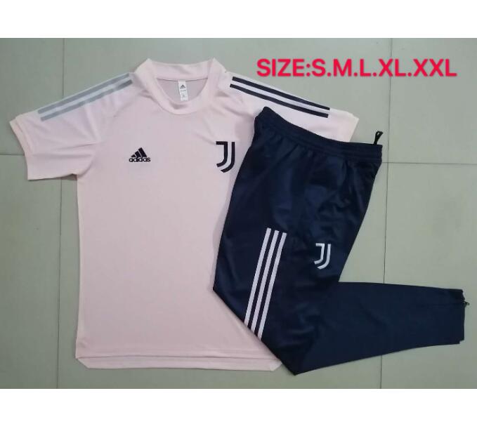 Juventus Pink Training Sets Shirt with Pants 2020/21